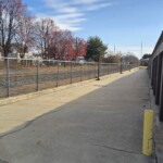drive-up storage units with a completely fenced perimeter