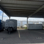 Covered vehicle storage suitable for RVs, boats, cars, and trailers