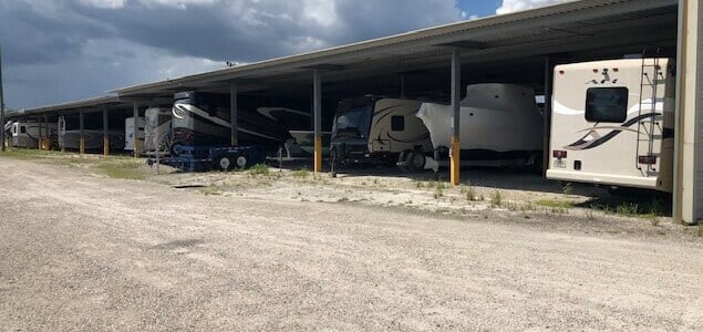 Covered RV storage in Punta Gorda FL