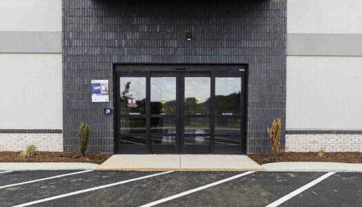 Covered loading area to Temperature-controlled storage units