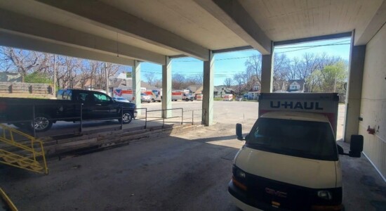 Covered loading area in Kansas City, MO