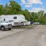 RV parking and vehicle storage at Storage Sense in Dunbar, WV