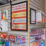 storage supplies sold in office at Storage Sense in Dunbar, WV
