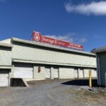 Drive-up storage units with second floor of indoor units