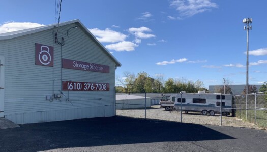 Large signage and gated vehicle storage