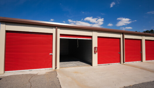 Drive-up storage units