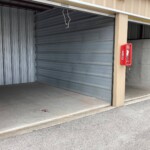 Open medium drive-up storage units