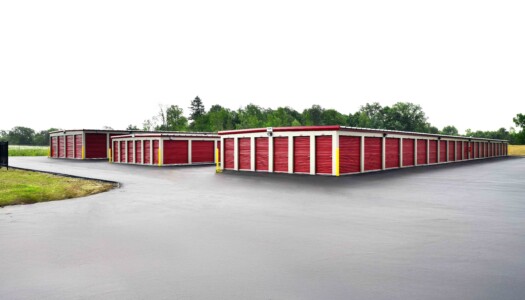 open drive-up storage unit