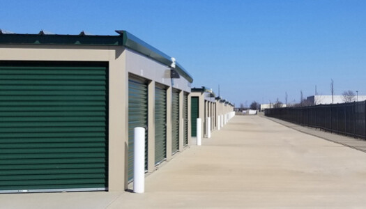 Drive-up storage units