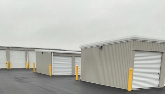 Row of storage units