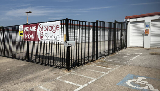 Keypad entrance and handicapped parking for customers
