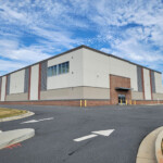 Entrance to indoor storage units