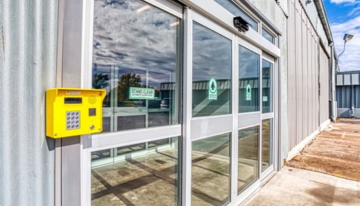 Accessible entrance to indoor storage units