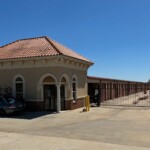 Gated storage facility with on-site management office