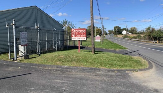 Entrance to storage facility