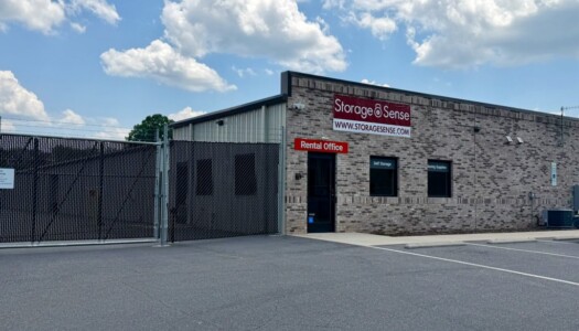 Entrance to storage facility and office