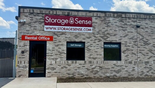 Entrance to storage facility office