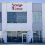 Storage facility with climate-controlled storage units