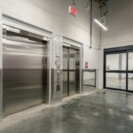 Entryway to indoor storage units and elevators