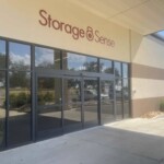 Front entrance of Storage Sense in Prattville, AL