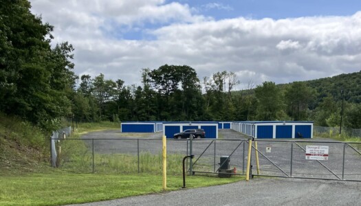 Front entrance to the storage facility