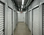 Hallway with climate-controlled storage units
