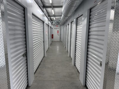 Hallway of indoor climate-controlled storage units in Emmett ID