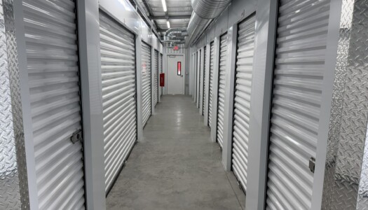 Hallway of indoor climate-controlled storage units in Emmett ID
