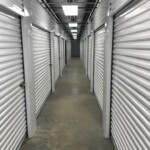 Row of indoor climate-controlled storage units