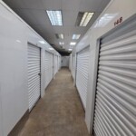 Hallway of temperature-controlled storage units