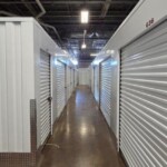 Hallway of temperature-controlled storage units