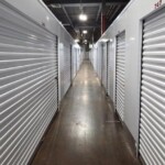 Hallway of temperature-controlled storage units