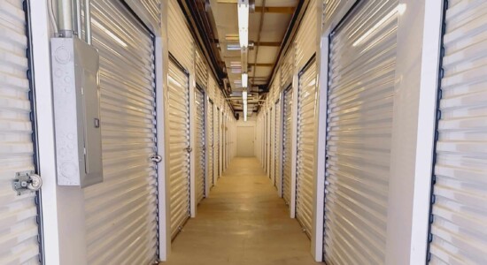 Indoor storage units with temperature control