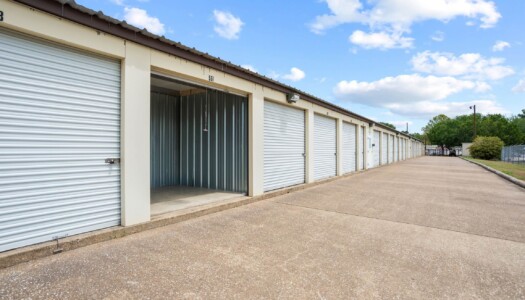 drive up storage units at Storage Sense in Huntsville, TX