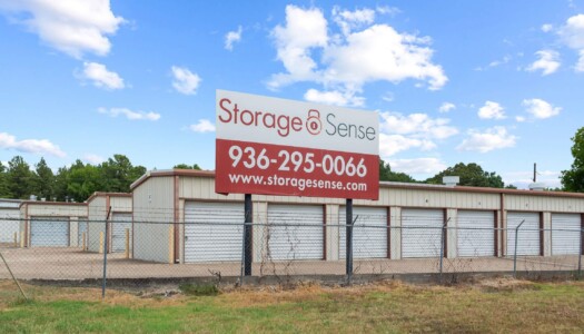 drive up storage units at Storage Sense in Huntsville, TX