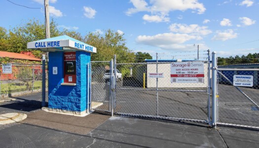 security gate at Storage Sense in Hohenwald TN