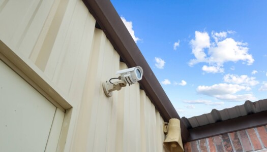 security camera at Storage Sense in Huntsville, TX