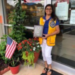 Award presentation for Saraland Lions Club Lion of the Year Award