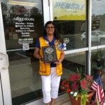 Award presentation for Saraland Lions Club Lion of the Year Award