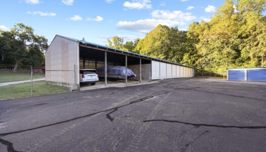 covered vehicle storage at Storage Sense in West Waverly TN