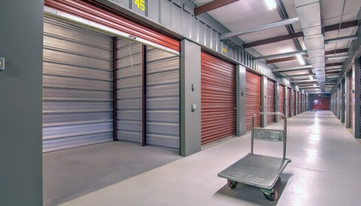 Indoor Storage Units With Moving Cart