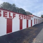 Entrances to indoor storage units