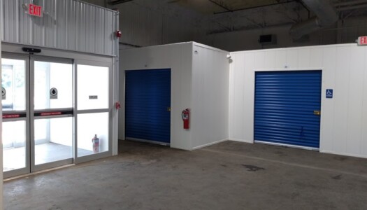 Large entryway for storage units