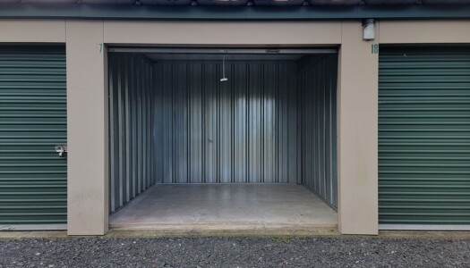 Inside a Large Drive Up Storage Unit