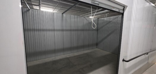 Inside medium sized climate-controlled storage units
