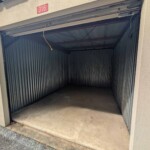 Inside a drive-up storage unit