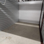 Inside a storage unit at Storage Sense in Huntsville, AL