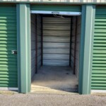 Inside a storage unit at Storage Sense in Millbrook, AL