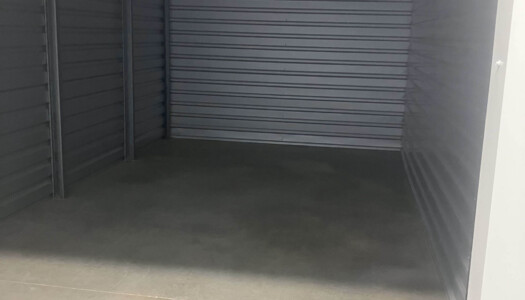 Inside a climate-controlled storage unit