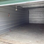 Inside a drive-up storage unit
